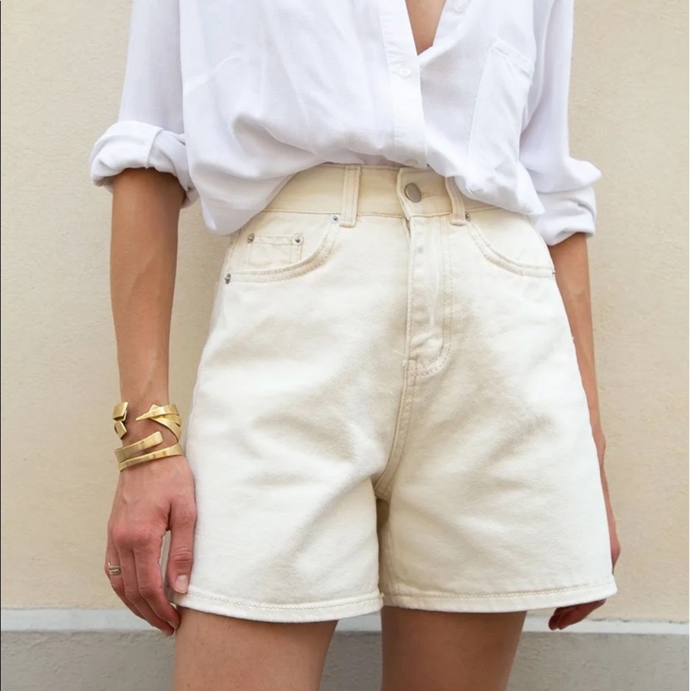 High Waisted Denim Shorts / Frankie Shop
